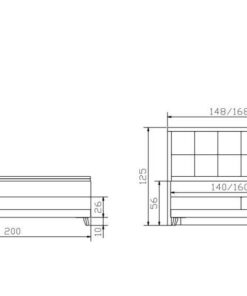 Lit boxspring Villa Hasena 140x200 cm Beige / Brun_5