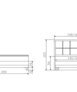 Lit boxspring Chalet Hasena 140x200 cm Beige / Brun_5