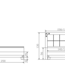 Lit boxspring Chicago Hasena 140x200 cm Beige / Brun_5