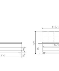 Lit boxspring Bella Hasena 140x200 cm Beige / Brun_5