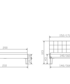 Lit Alcamo Hasena Chêne bois massif 323-Kul white 140x200 cm Blanc / Brun_5