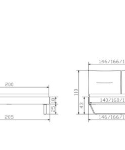 Lit Totti Hasena Chêne bois massif 751-Fusio anthracit 140x200 cm Anthracite / Brun_5