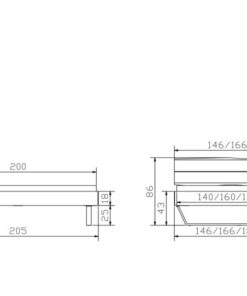 Lit Arezzo Hasena Chêne bois massif 140x200 cm Anthracite / Brun_5