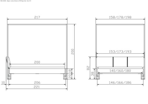 Lit Bovena Hasena 140x200 cm Anthracite / Gris / Brun_5