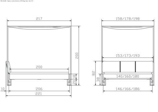 Lit Bogina Hasena 140x200 cm Anthracite / Gris / Brun_5