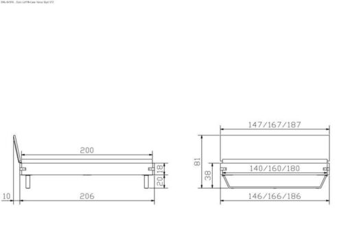 Lit Ezzo Hasena 140x200 cm Anthracite / Brun_5