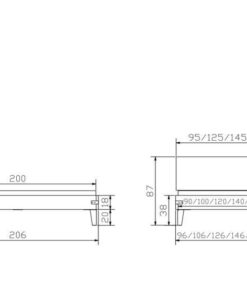 Lit Golea Hasena 90x200 cm Blanc / Brun_5