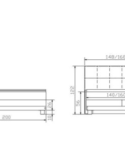 Lit boxspring Finca Hasena 140x200 cm Gris / Brun_5