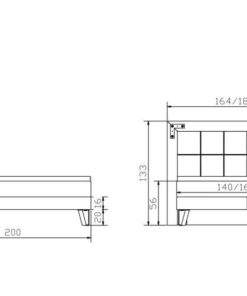 Lit boxspring Oakland Hasena 140x200 cm Gris / Blanc / Brun_5