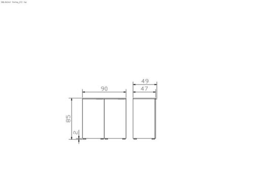 Commode Portina Hasena Blanc / Anthracite