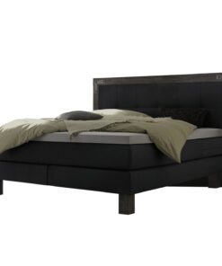 Lit boxspring Memphis Hasena 160x200 cm Anthracite / Gris