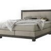 Lit boxspring Chicago Hasena 140x200 cm Beige / Gris