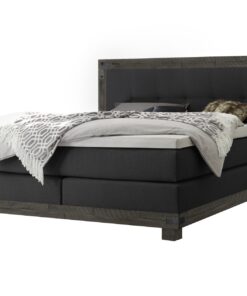 Lit boxspring Chicago Hasena 140x200 cm Anthracite / Gris