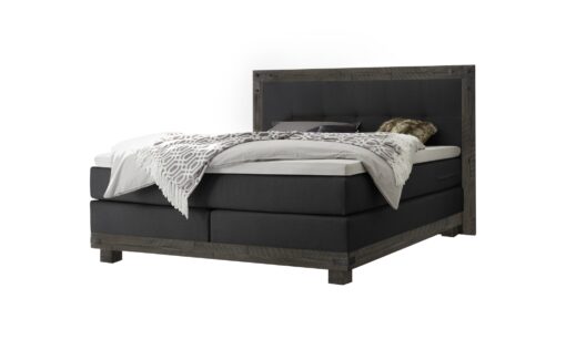 Lit boxspring Chicago Hasena 140x200 cm Anthracite / Gris