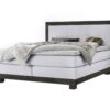 Lit boxspring Chicago Hasena 160x200 cm Blanc / Gris