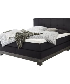 Lit boxspring Boston Hasena 160x200 cm Anthracite / Gris