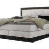 Lit boxspring incl. espace de rangement Nevada Hasena 140x200 cm Blanc / Gris