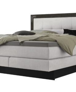 Lit boxspring incl. espace de rangement Nevada Hasena 140x200 cm Blanc / Gris