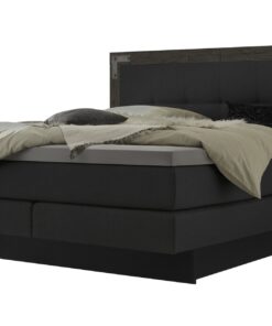 Lit boxspring incl. espace de rangement Nevada Hasena 140x200 cm Anthracite / Gris