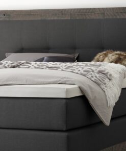 Lit boxspring Chicago Hasena 140x200 cm Anthracite / Gris_2