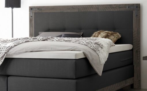 Lit boxspring Chicago Hasena 140x200 cm Anthracite / Gris_2