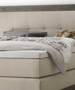 Lit boxspring Chicago Hasena 180x200 cm Beige / Gris_2