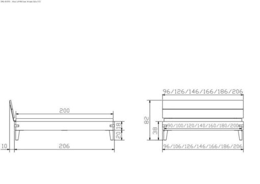 Lit Aloa Hasena 100x200 cm Brun_5