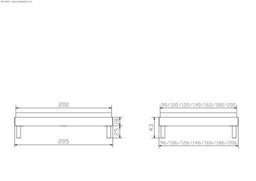 Lit Basico Hasena Noyer massif 160x200 cm Brun_5