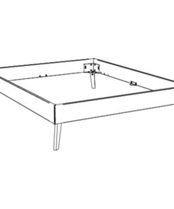 Lit Iseo Hasena Chêne bois massif 100x200 cm Brun_4