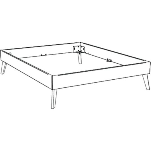 Lit Iseo Hasena Chêne bois massif 90x200 cm Brun_4