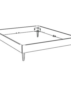 Lit Leandro Hasena Chêne bois massif 100x200 cm Brun_4