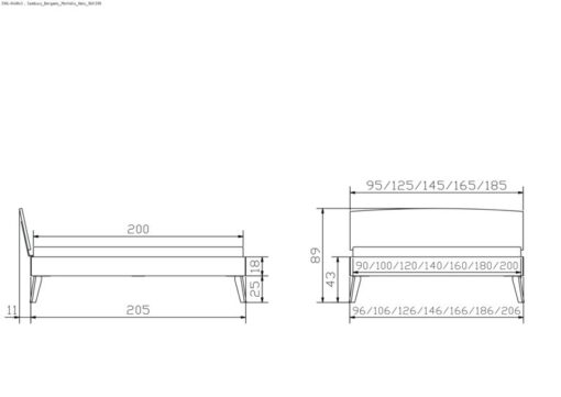 Lit Sambuco Hasena Noyer massif 140x200 cm Brun_5