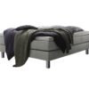 Lit boxspring Basio Hasena 140x200 cm Gris