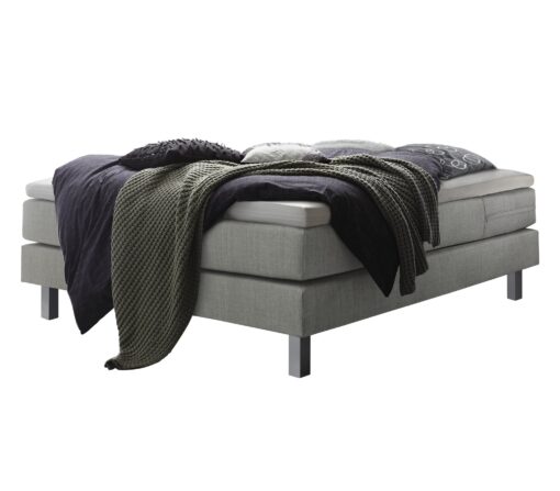 Lit boxspring Basio Hasena 180x200 cm Gris