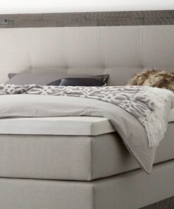 Lit boxspring Chicago Hasena 140x200 cm Gris_2