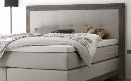 Lit boxspring Chicago Hasena 140x200 cm Gris_2