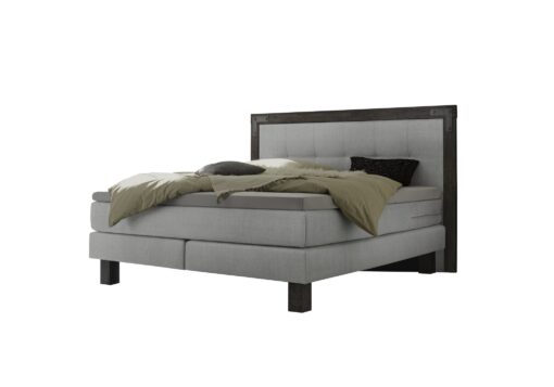 Lit boxspring Memphis Hasena 140 Gris