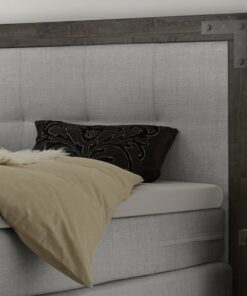 Lit boxspring Memphis Hasena 140 Gris_2