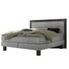 Lit boxspring Memphis Hasena 160x200 cm Gris