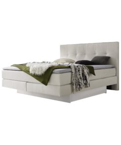 Lit boxspring incl. espace de rangement Miami Hasena 160x200 cm Blanc