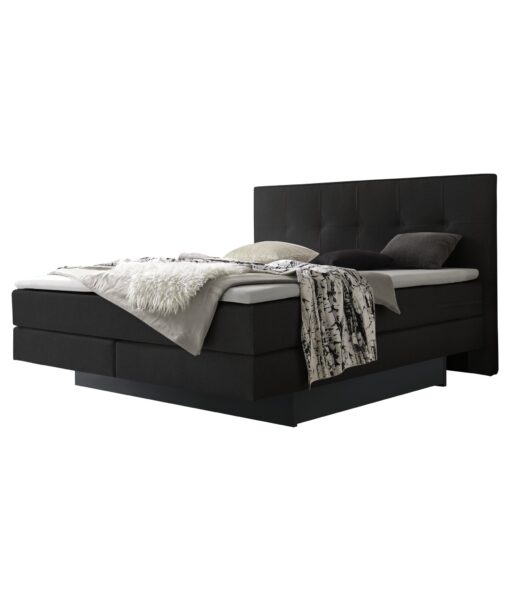 Lit boxspring incl. espace de rangement Miami Hasena 180x200 cm Anthracite