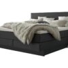 Lit boxspring incl. espace de rangement Denver Hasena 140x200 cm Anthracite