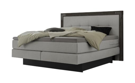 Lit boxspring incl. espace de rangement Nevada Hasena 140x200 cm Gris