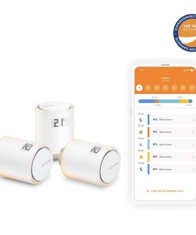 3x Têtes Thermostatiques Intelligentes Additionnelles Netatmo