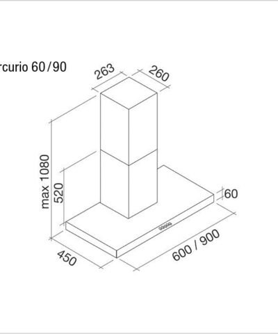 Hotte de ventilation MERCURIO 60 FORS