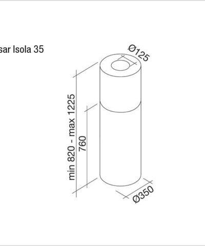 Hotte de ventilation PULSAR ISOLA 35 FALMEC