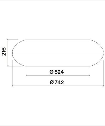 Hotte de ventilation îlot LOOP ISOLA 74 W FALMEC