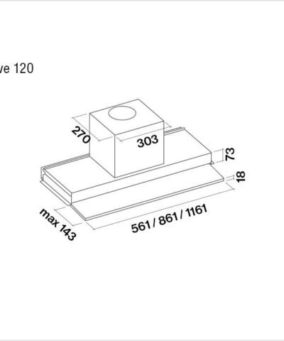 Hotte de ventilation MOVE 120 N FALMEC