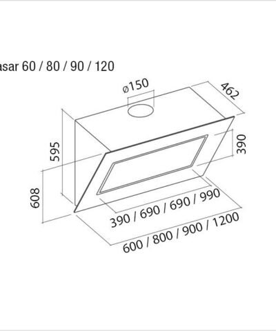 Hotte de ventilation QUASAR 90 N FALMEC