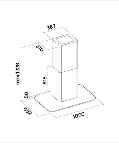 Hotte de ventilation VELA NRS ISOLA 100 W FALMEC